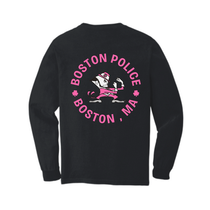 BOSTON POLICE BREAST CANCER AWARENESS LONG SLEEVE