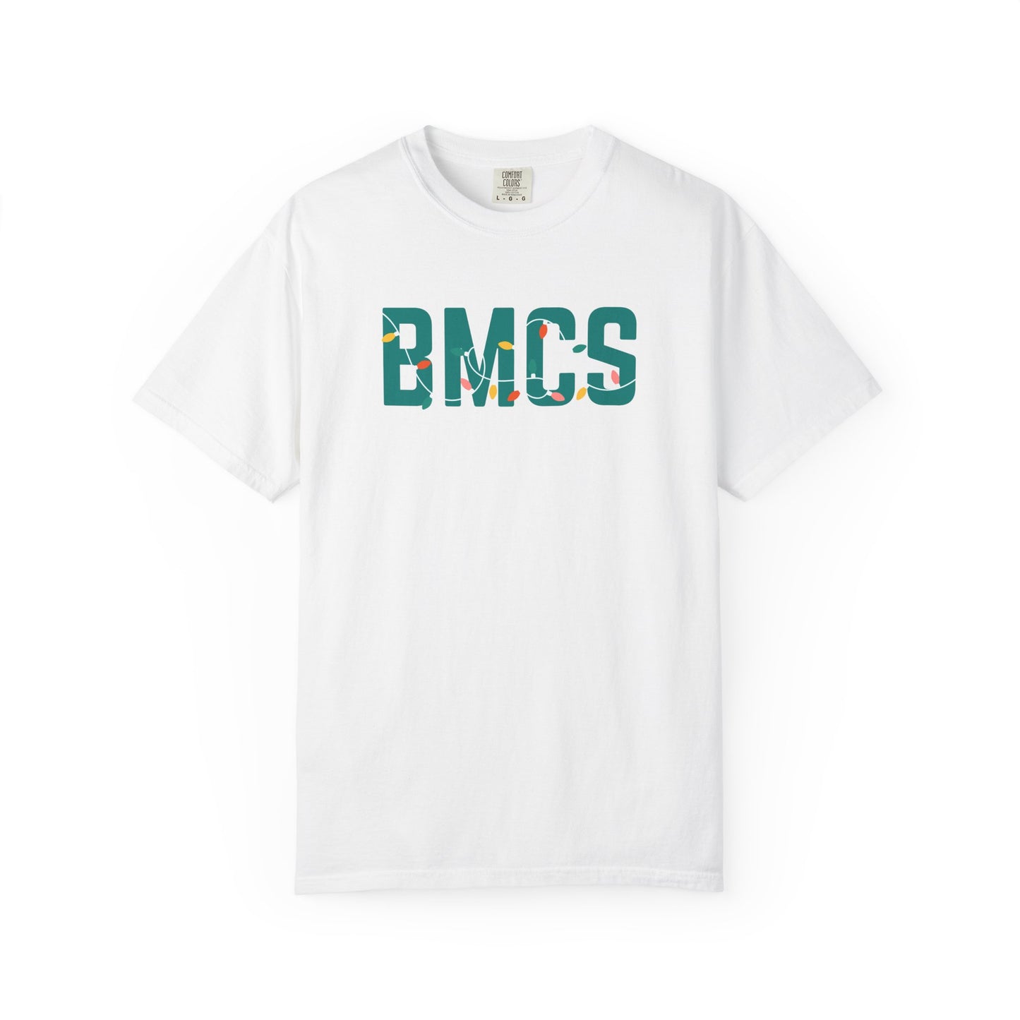 BMCS HOLIDAY LIGHTS T-SHIRT - WHITE