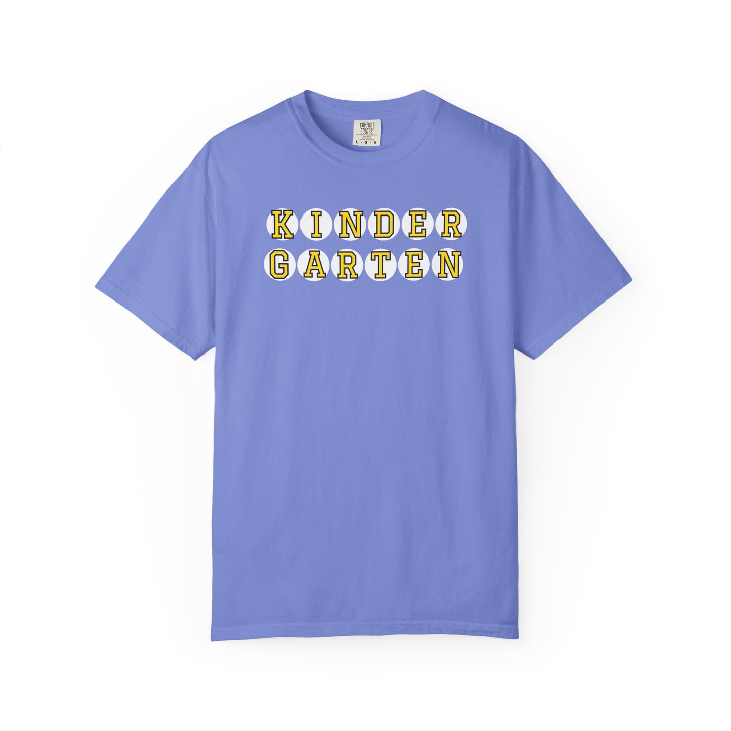 KINDERGARTEN YELLOW PLAYER NUMBER T-SHIRT