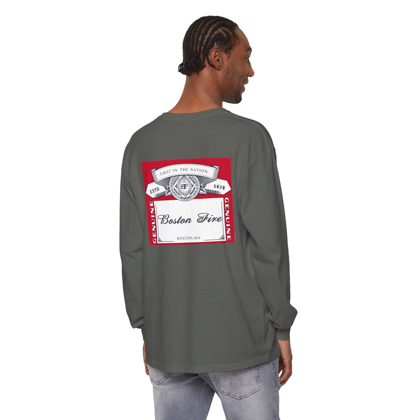 BOSTON FIRE CROWN LABEL LONG SLEEVE
