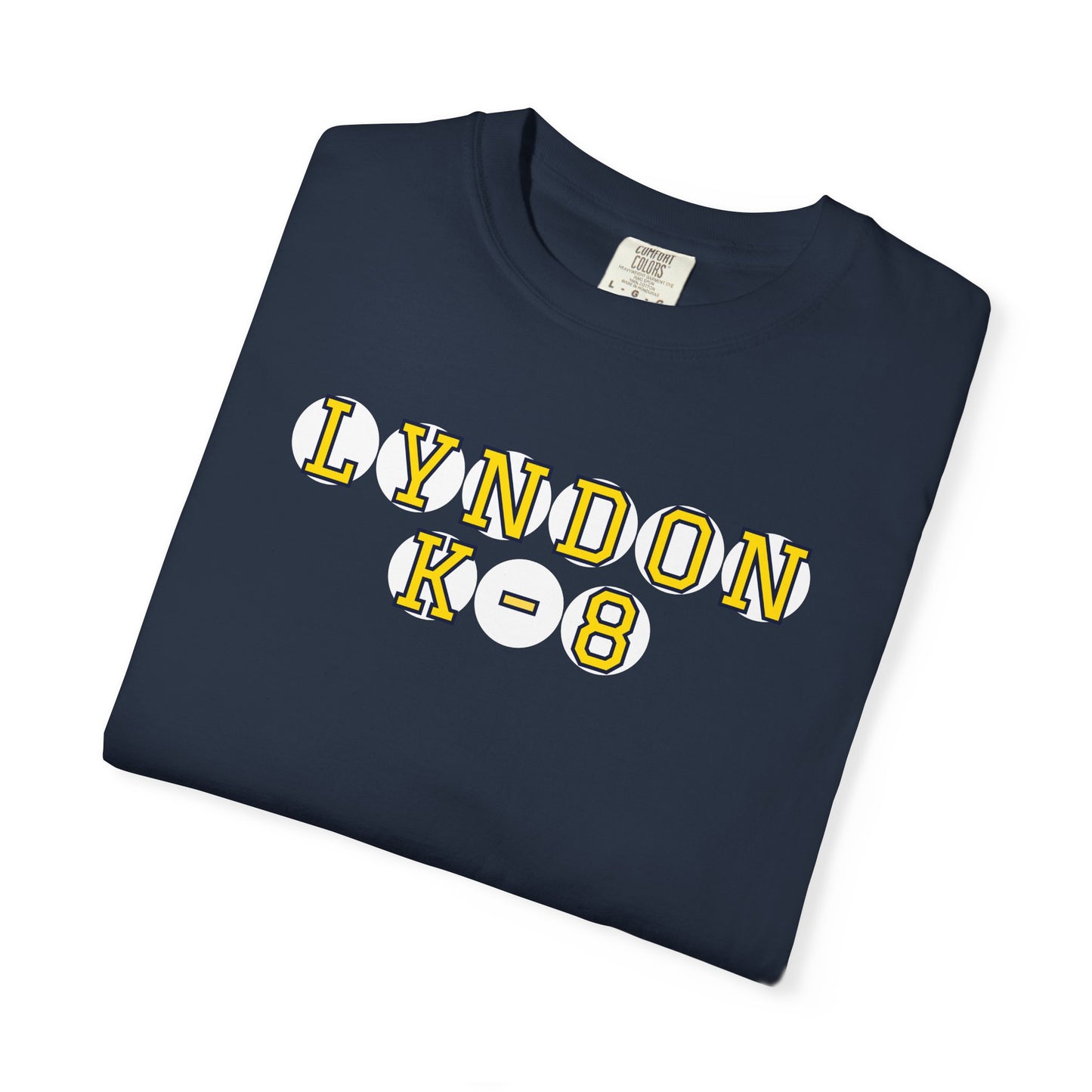 LYNDON K-8 YELLOW PLAYER LETTERS T-SHIRT