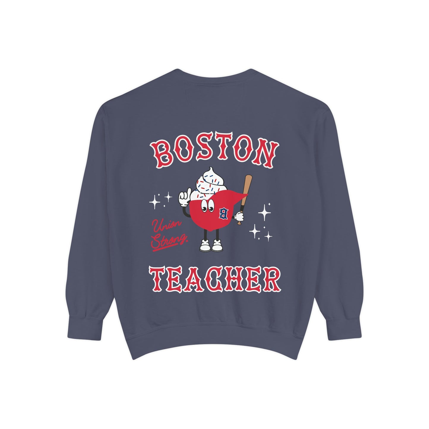 BOSTON TEACHER ICE CREAM COMFORT COLORS CREWNECK
