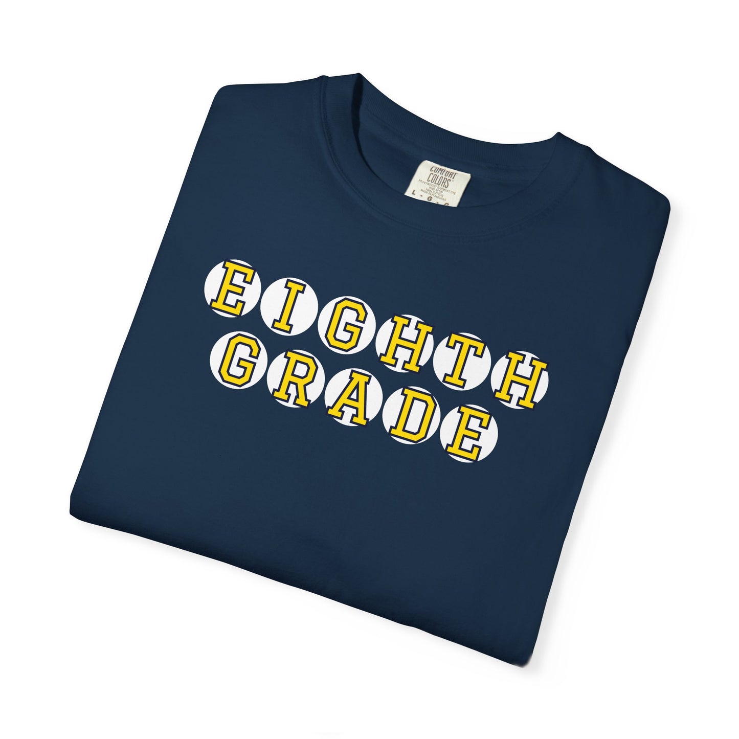 EIGHTH GRADE YELLOW PLAYER LETTERS T-SHIRT