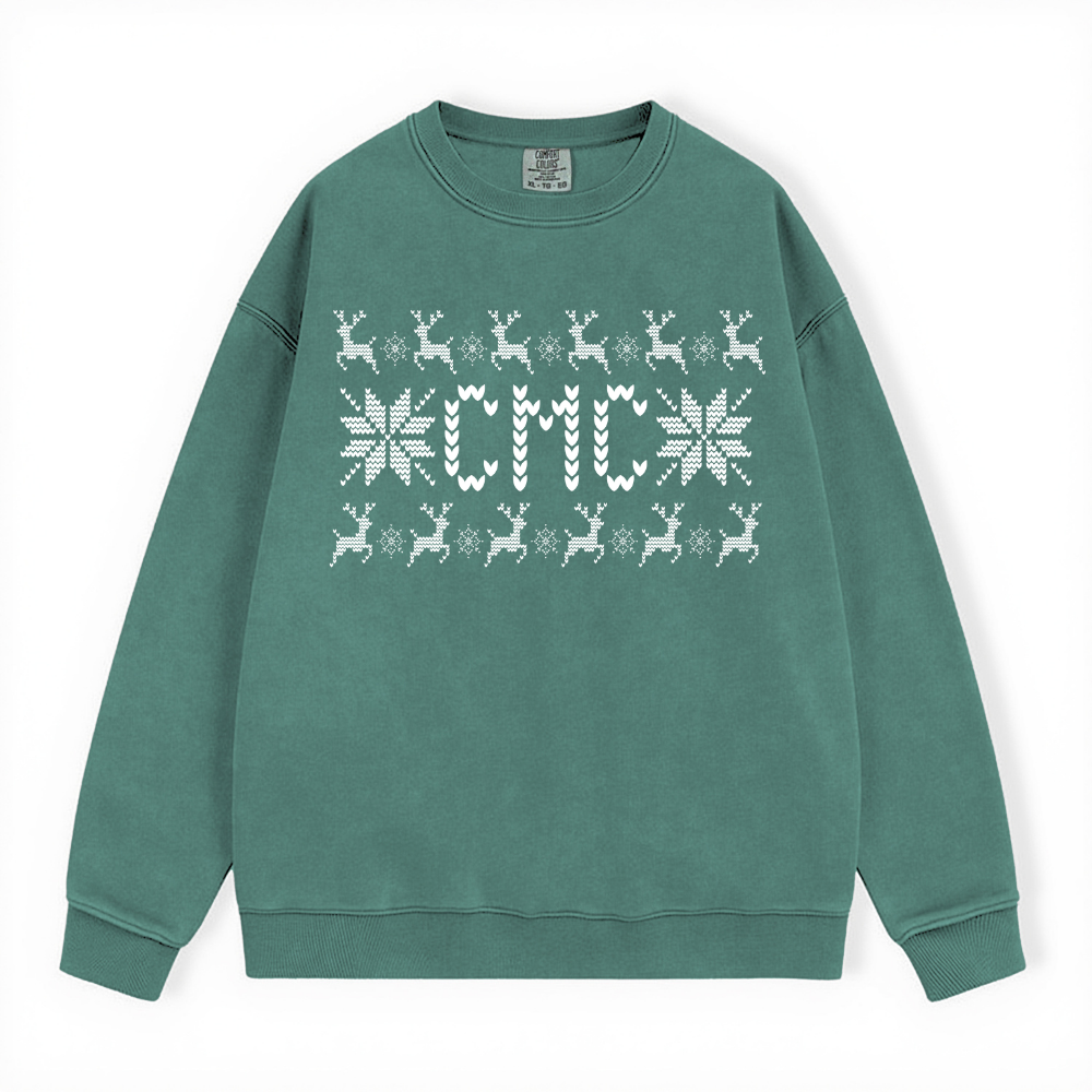 CMC UGLY SWEATER COMFORT COLORS CREWNECK