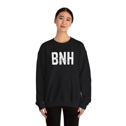 BNH HOLIDAY LIGHTS HEAVY BLEND CREWNECK