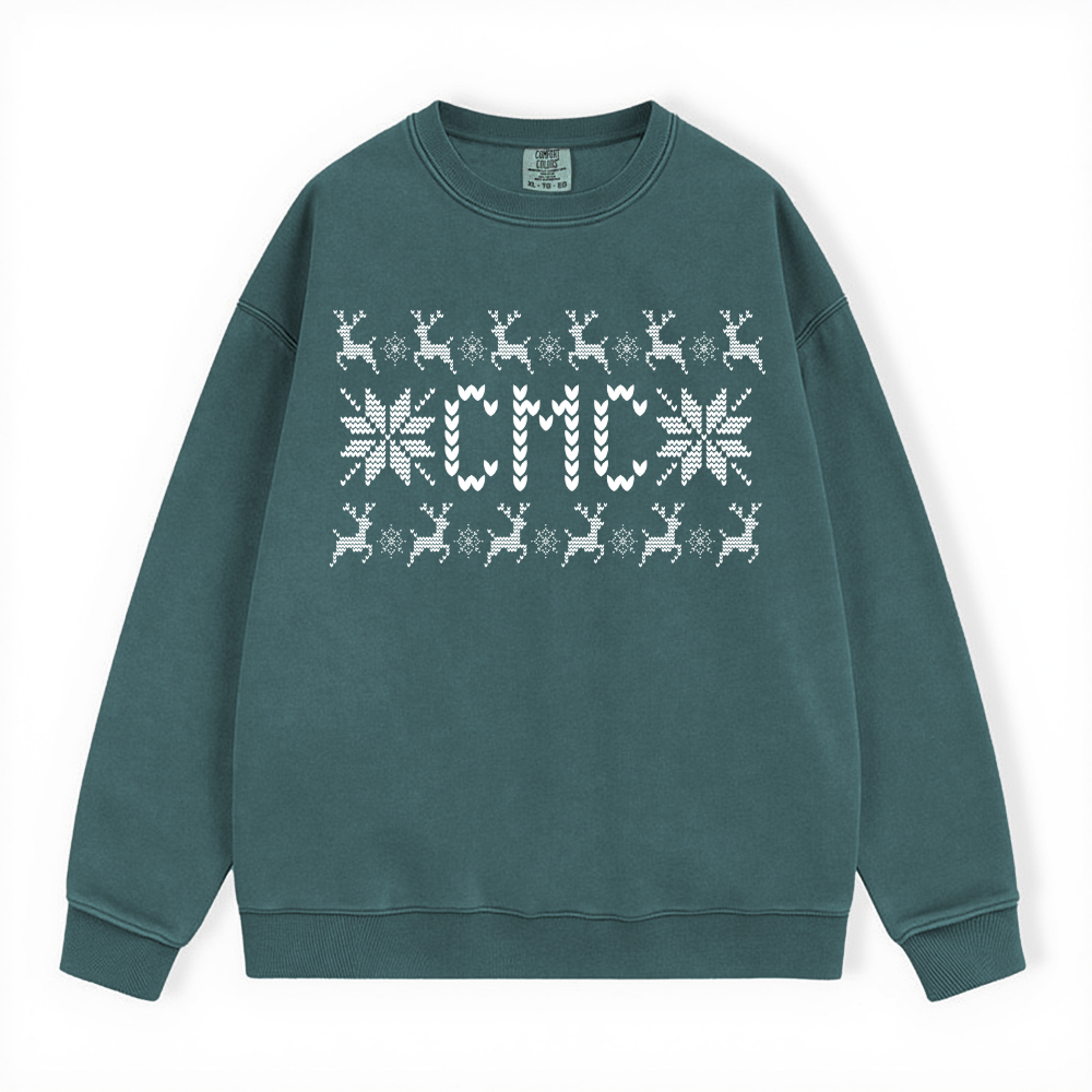 CMC UGLY SWEATER COMFORT COLORS CREWNECK