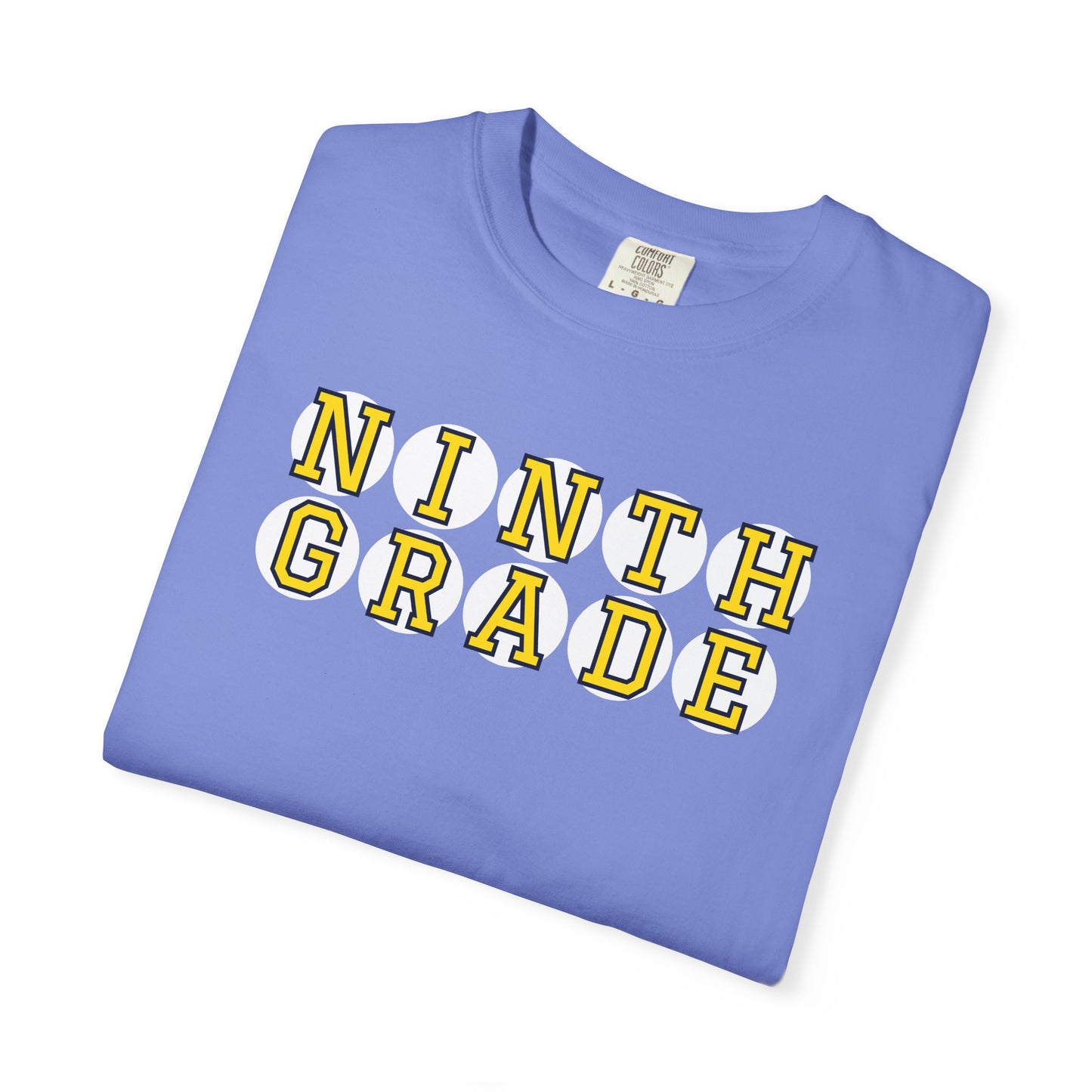 NINTH GRADE YELLOW PLAYER LETTERS T-SHIRT