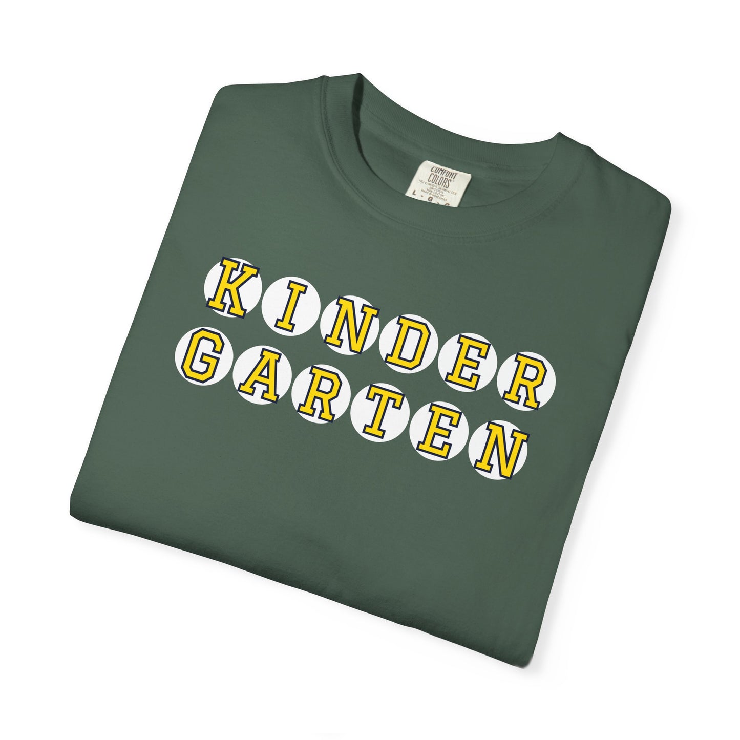 KINDERGARTEN YELLOW PLAYER NUMBER T-SHIRT