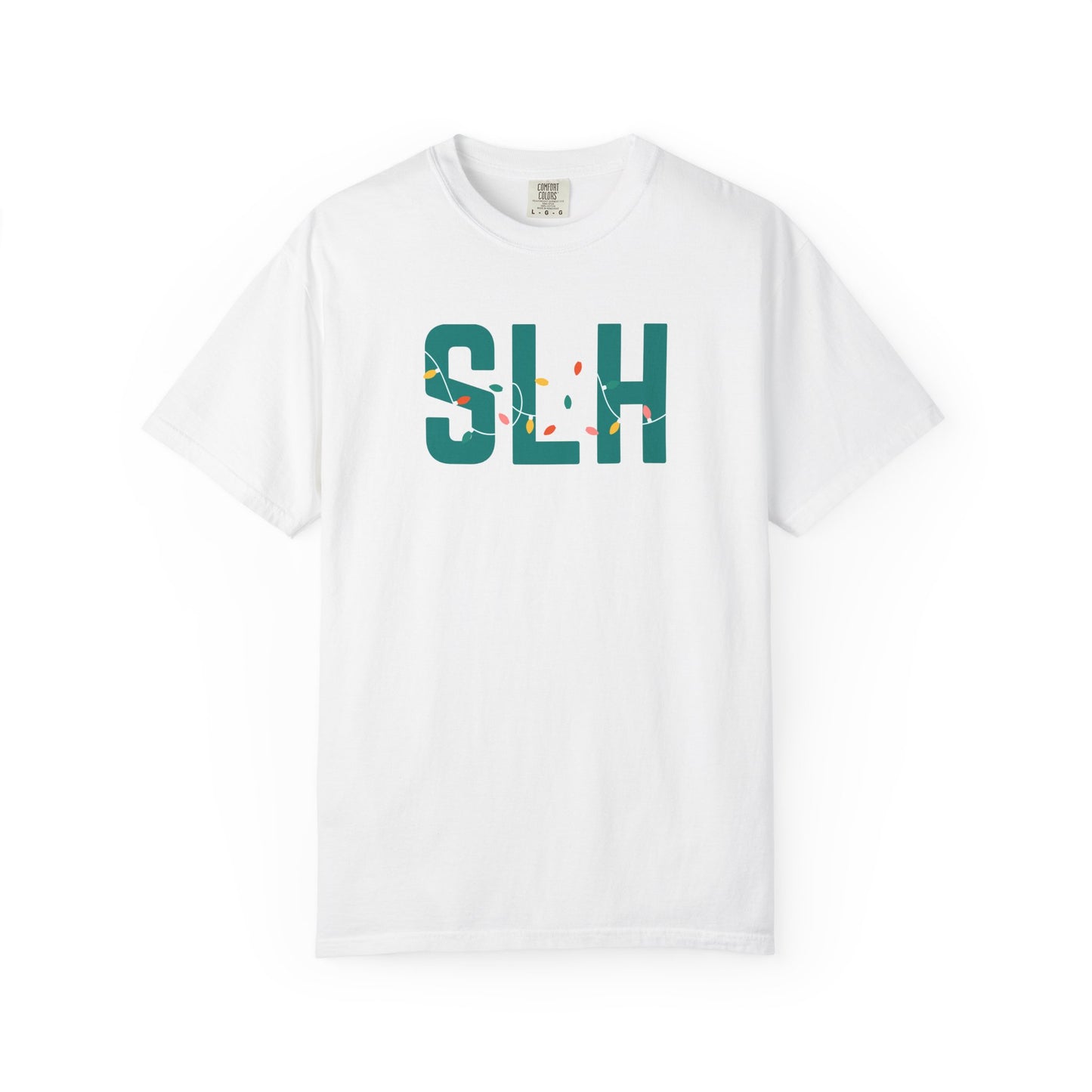 SLH HOLIDAY LIGHTS T-SHIRT - WHITE