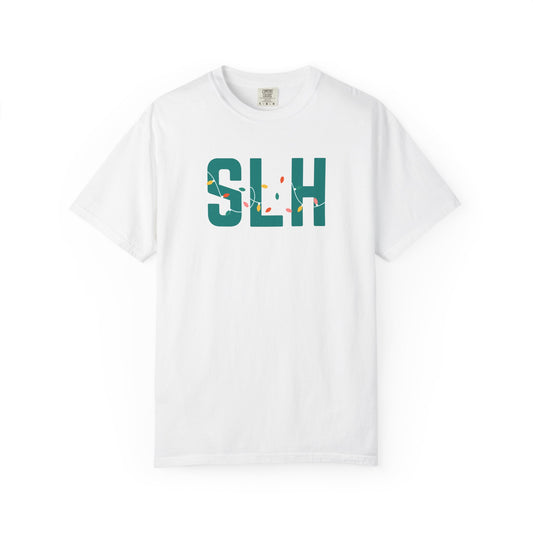 SLH HOLIDAY LIGHTS T-SHIRT - WHITE