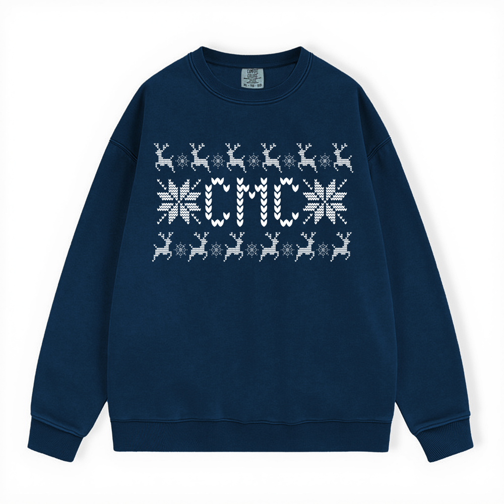 CMC UGLY SWEATER COMFORT COLORS CREWNECK