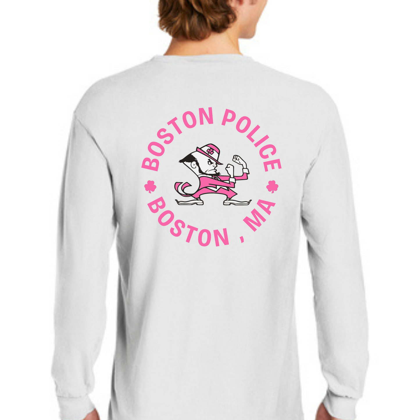 BOSTON POLICE BREAST CANCER AWARENESS LONG SLEEVE