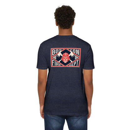 BOSTON FIRE SKULL T-SHIRT