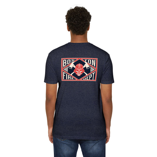 BOSTON FIRE SKULL T-SHIRT