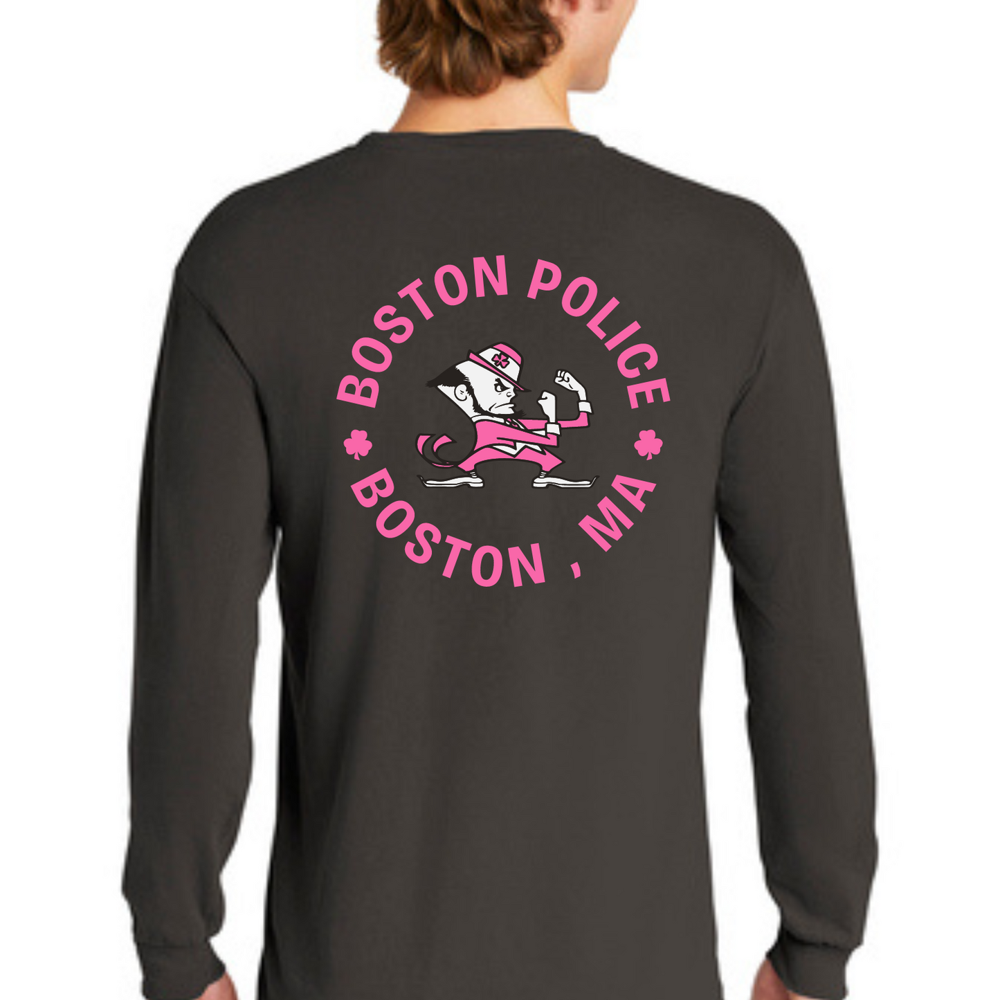 BOSTON POLICE BREAST CANCER AWARENESS LONG SLEEVE
