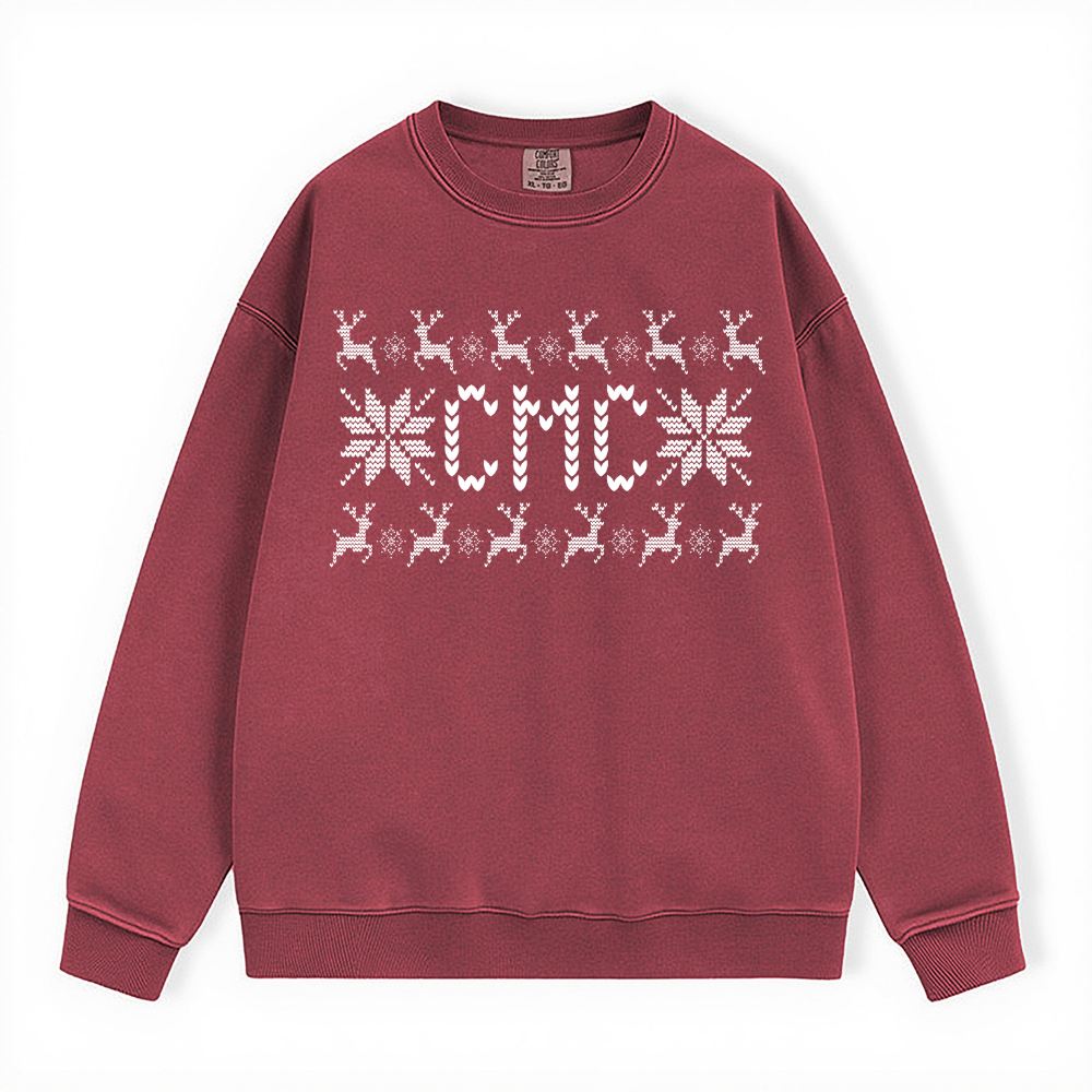 CMC UGLY SWEATER COMFORT COLORS CREWNECK