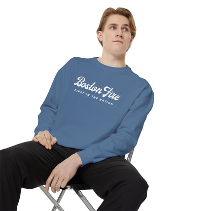 BOSTON FIRE STONEWASHED CREWNECK