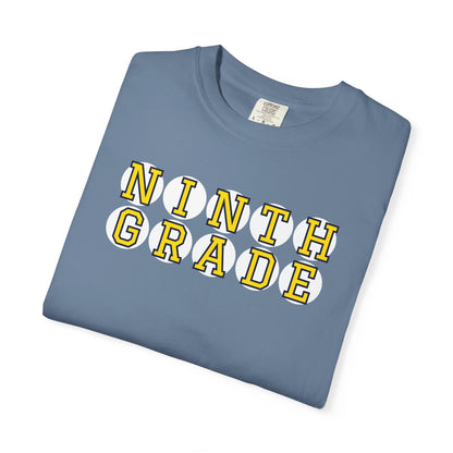 NINTH GRADE YELLOW PLAYER LETTERS T-SHIRT