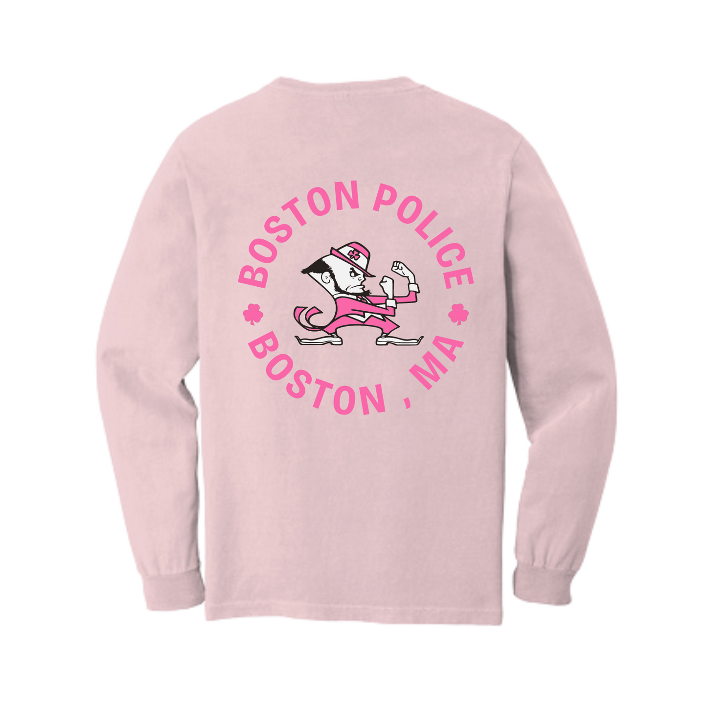 BOSTON POLICE BREAST CANCER AWARENESS LONG SLEEVE