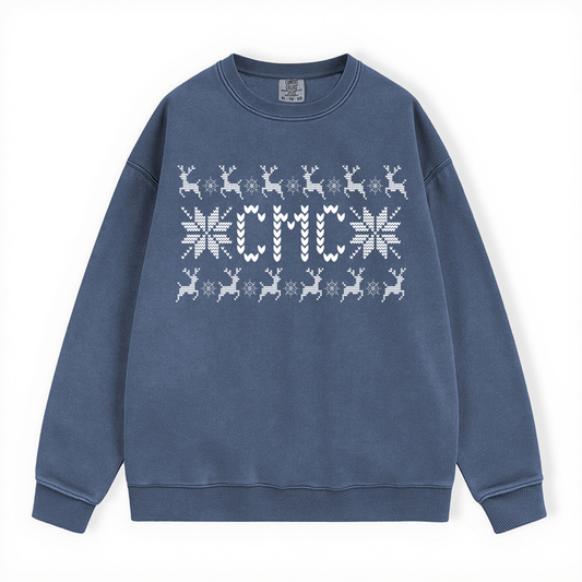 CMC UGLY SWEATER COMFORT COLORS CREWNECK