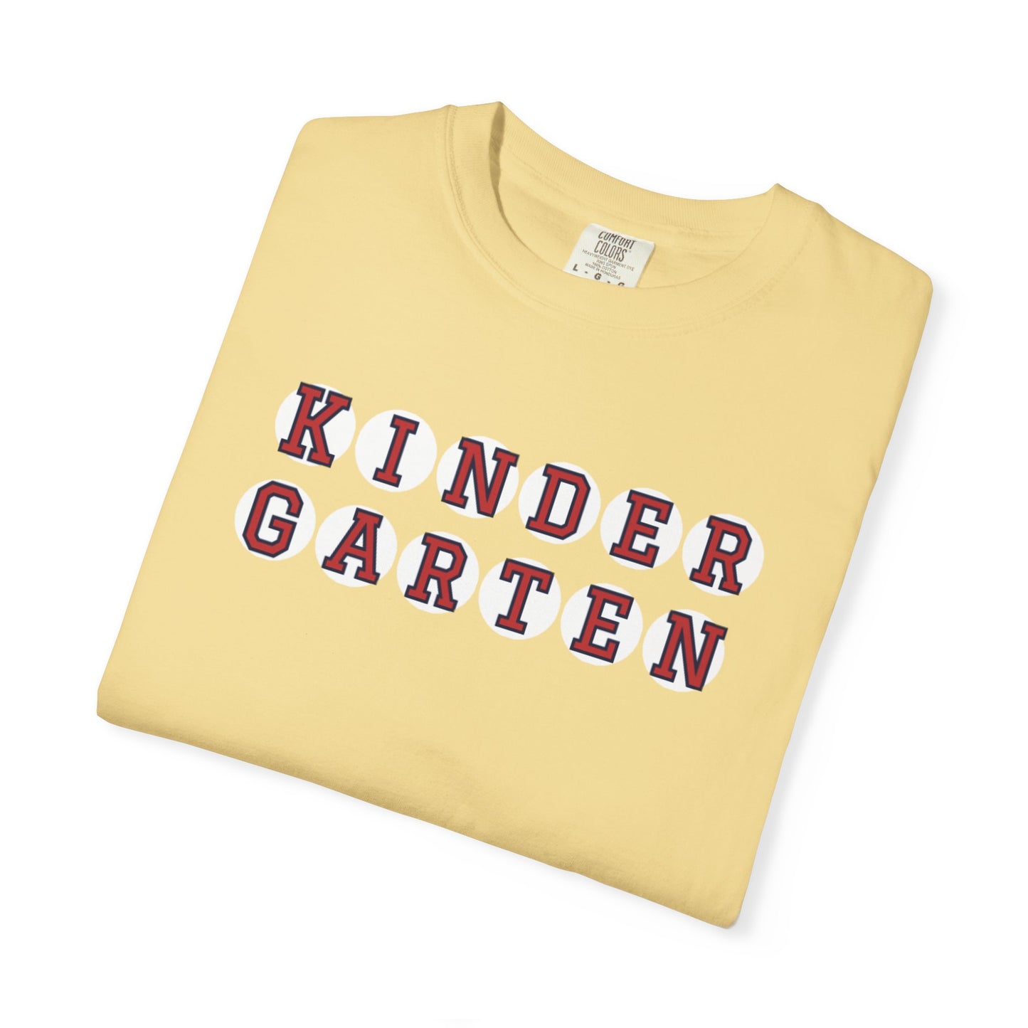 KINDERGARTEN RED PLAYERS LETTERS T-SHIRT