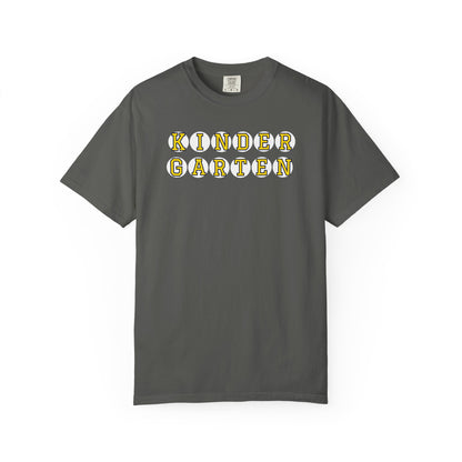 KINDERGARTEN YELLOW PLAYER NUMBER T-SHIRT