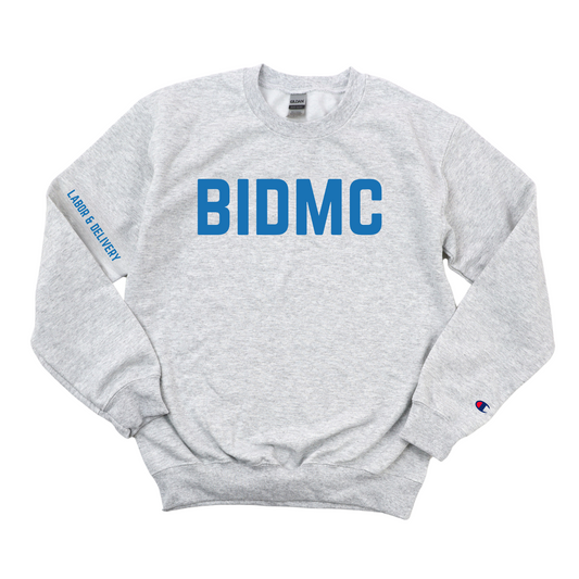 ROYAL BLUE BIDMC LABOR & DELIVERY CHAMPION CREWNECK