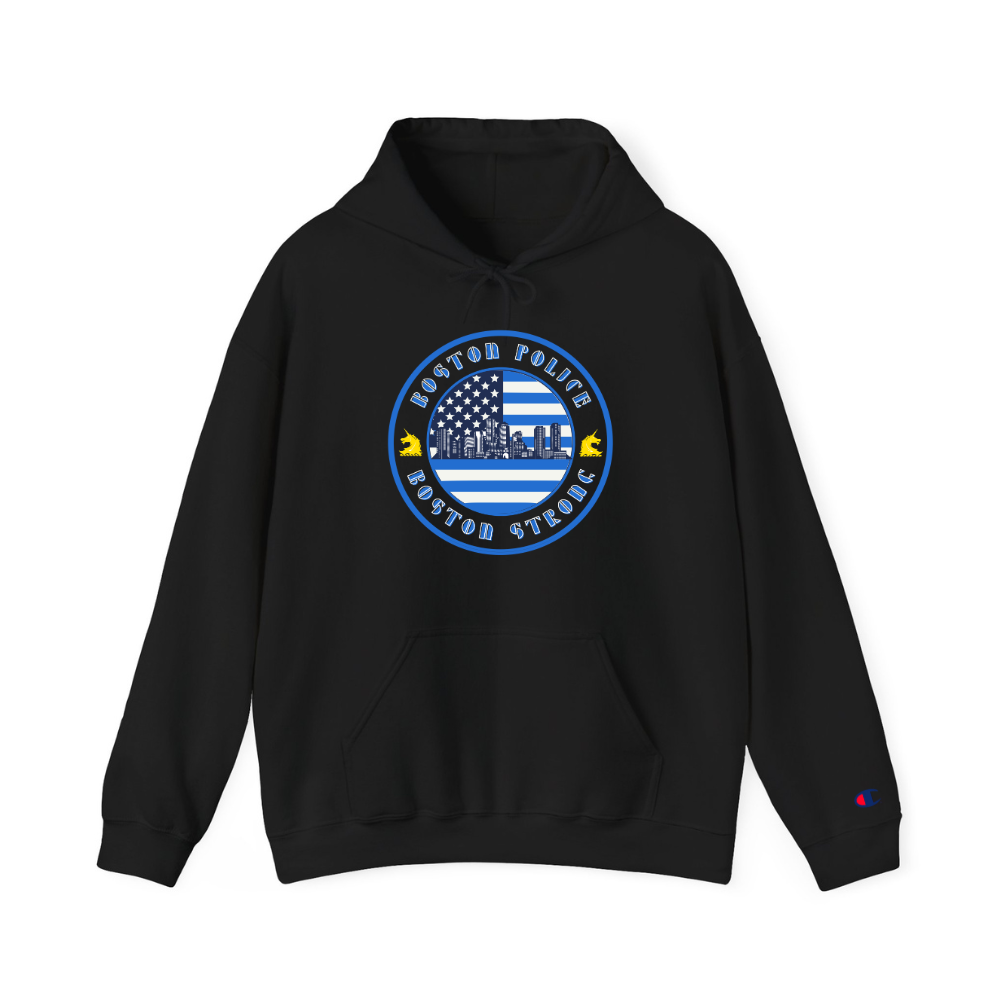 BPD MARATHON FLAG FRONT ONLY CHAMPION HOODIE