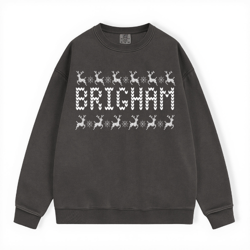 BRIGHAM UGLY SWEATER COMFORT COLORS CREWNECK