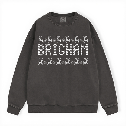 BRIGHAM UGLY SWEATER COMFORT COLORS CREWNECK