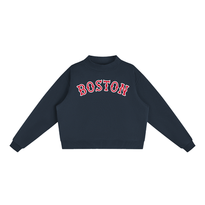 GO SOX NAVY MOCK NECK