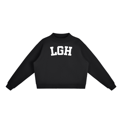LGH BLOCK LETTER BLACK MOCK NECK