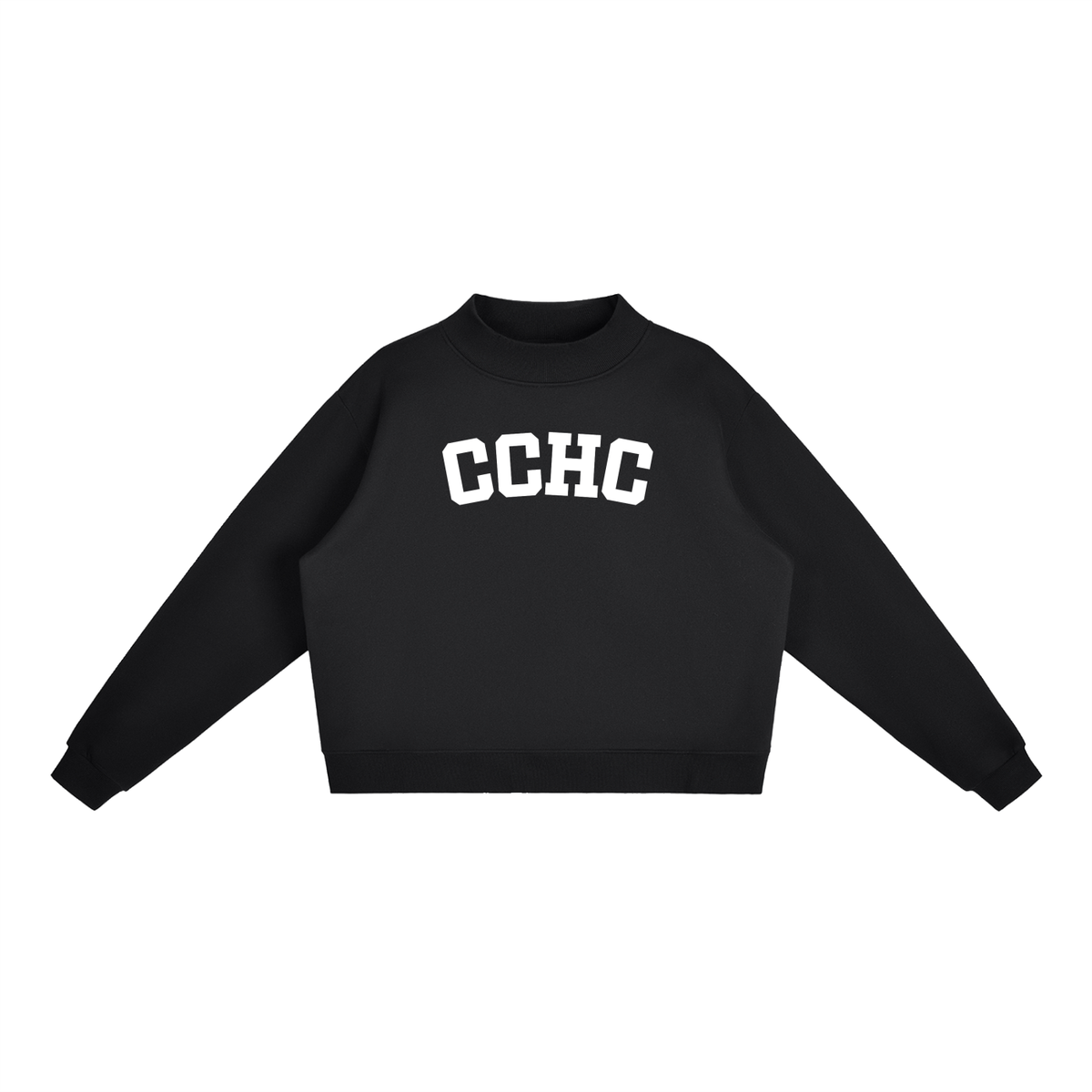 CCHC BLOCK LETTER BLACK MOCK NECK