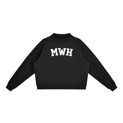 MWH BLOCK LETTER BLACK MOCK NECK