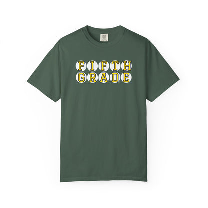 FIFTH GRADE YELLOW PLAYER LETTERS T-SHIRT