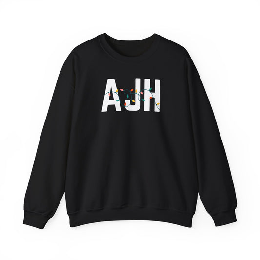 AJH HOLIDAY LIGHTS HEAVY BLEND CREWNECK