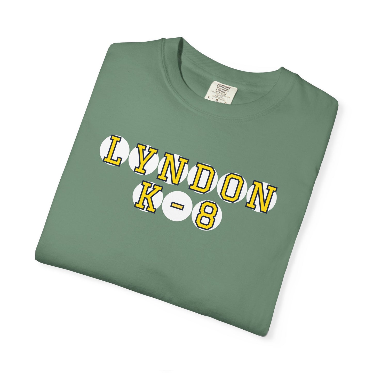 LYNDON K-8 YELLOW PLAYER LETTERS T-SHIRT