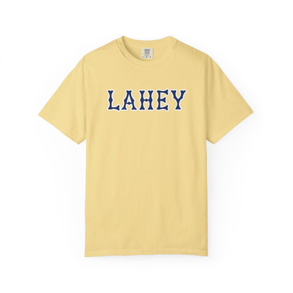 LAHEY NAVY SOX LETTERS TEE