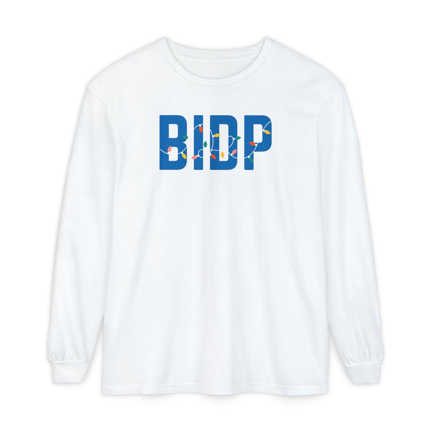 BIDP HOLIDAY LIGHTS LONG SLEEVE - WHITE
