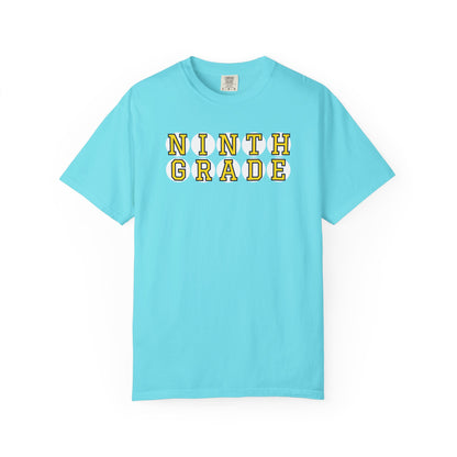 NINTH GRADE YELLOW PLAYER LETTERS T-SHIRT