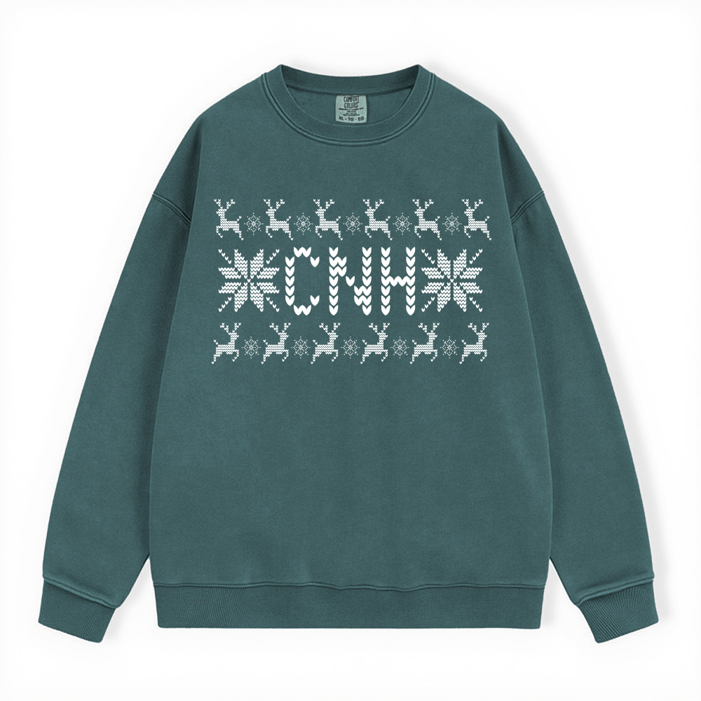 CNH UGLY SWEATER COMFORT COLORS CREWNECK