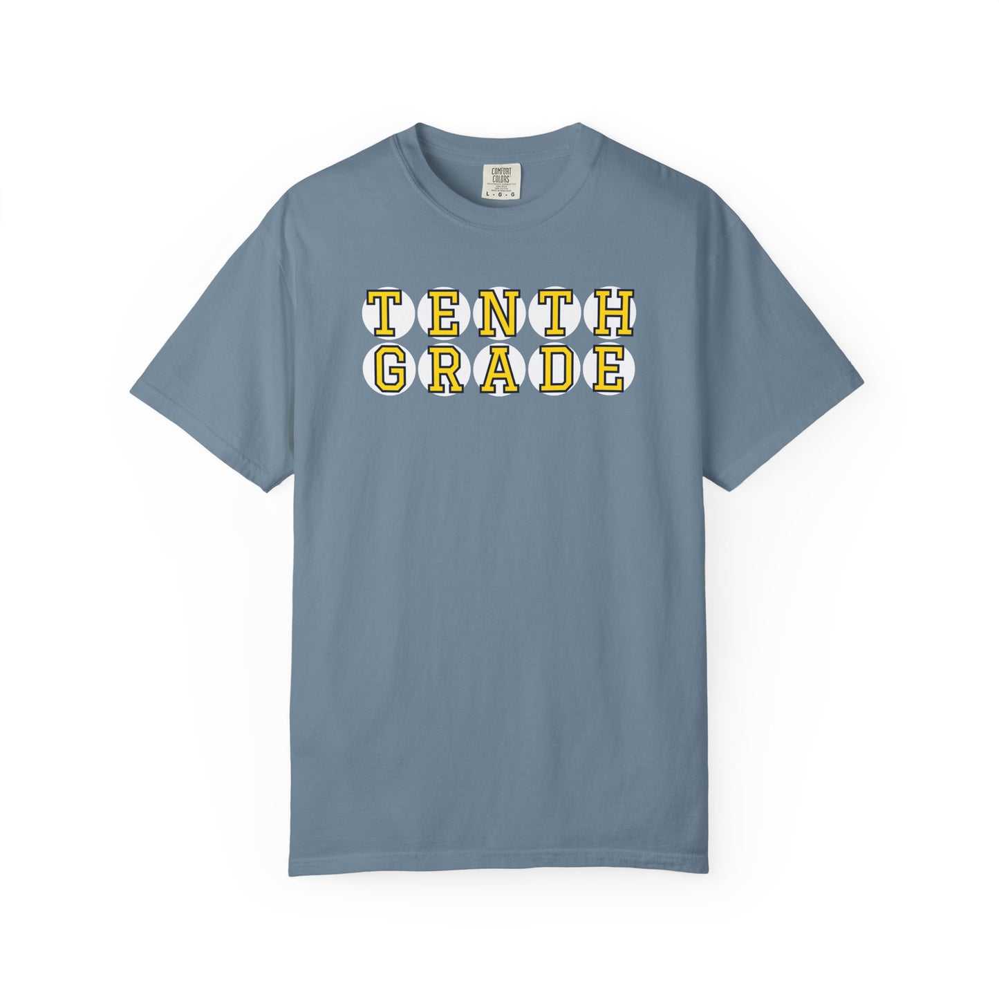 TENTH GRADE YELLOW PLAYER LETTERS T-SHIRT