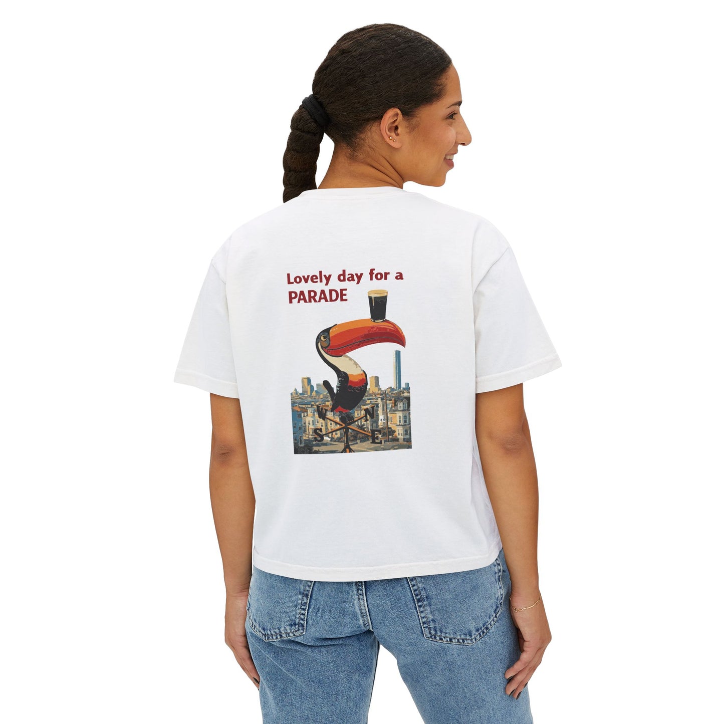 LOVELY DAY FOR A PARADE BOXY TEE