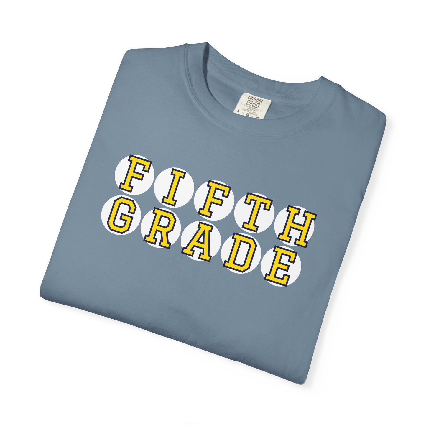 FIFTH GRADE YELLOW PLAYER LETTERS T-SHIRT