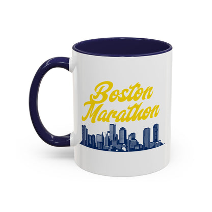 RETRO BOSTON MARATHON SKYLINE COFFEE MUG