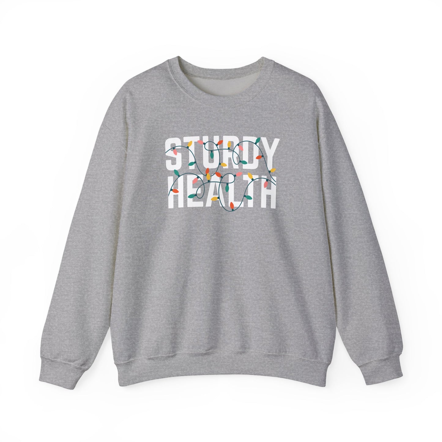 STURDY HEALTH HOLIDAY LIGHTS HEAVY BLEND CREWNECK