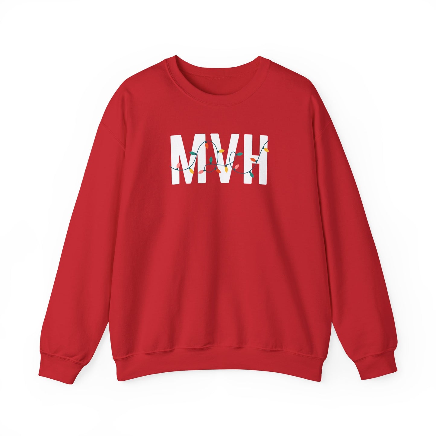 MVH HOLIDAY LIGHTS HEAVY BLEND CREWNECK