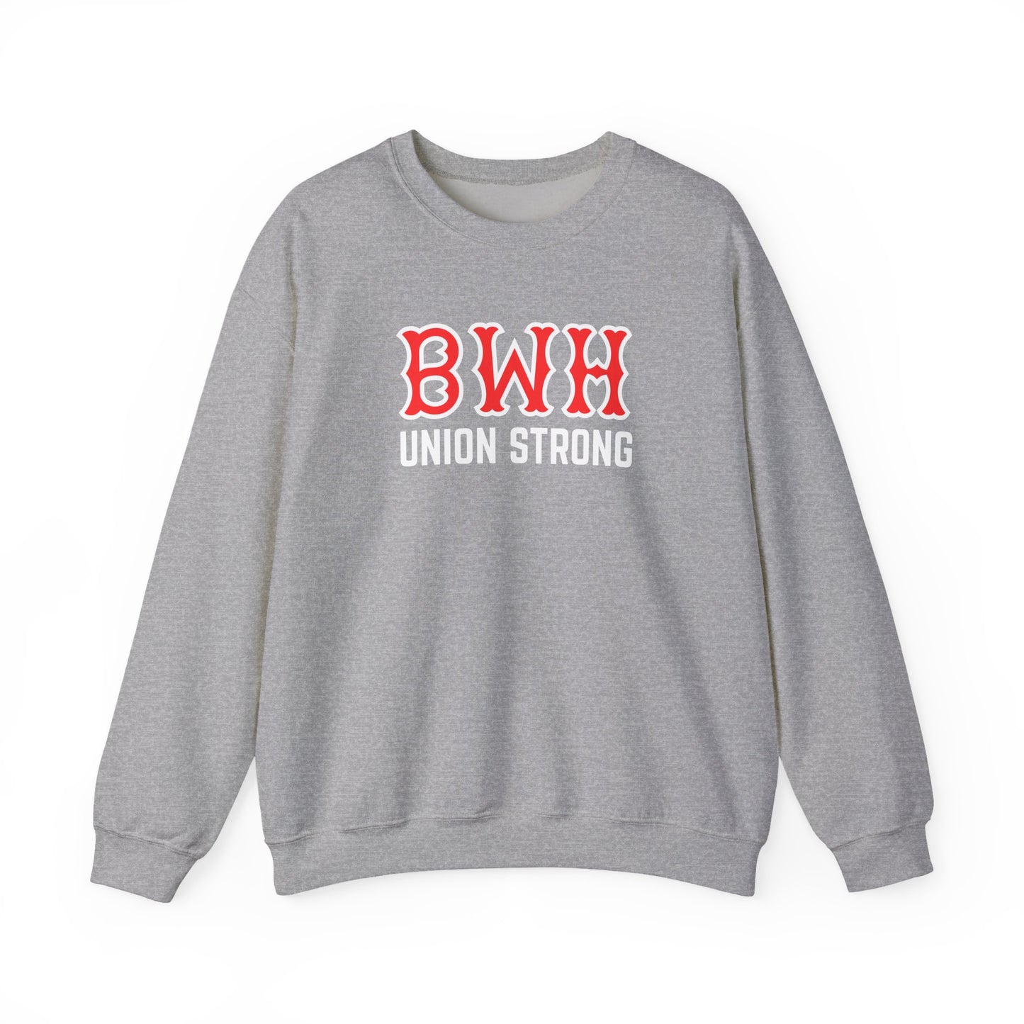 BWH UNION STRONG SOX LETTERS CREWNECK