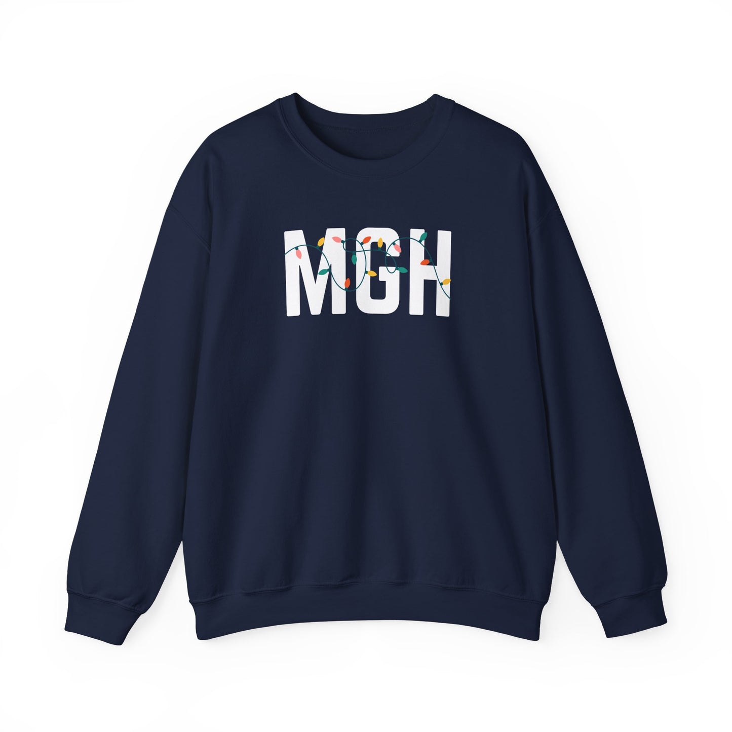 MGH HOLIDAY LIGHTS HEAVY BLEND CREWNECK