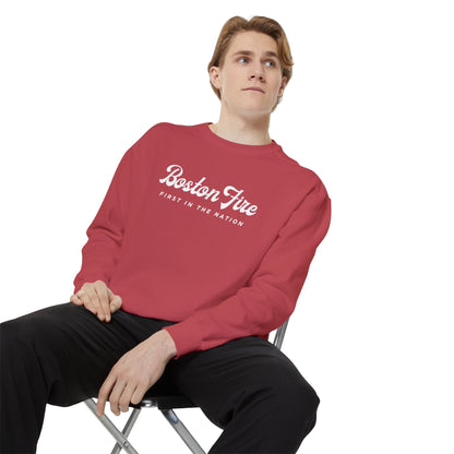 BOSTON FIRE STONEWASHED CREWNECK